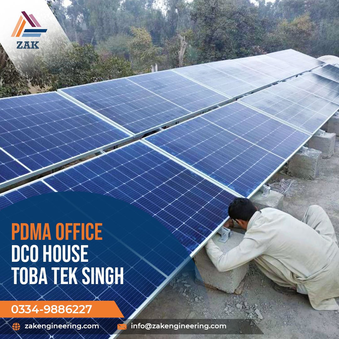 Commercial solar installation